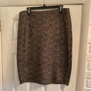 Black and Gold Holiday NYE Christmas Pencil Skirt